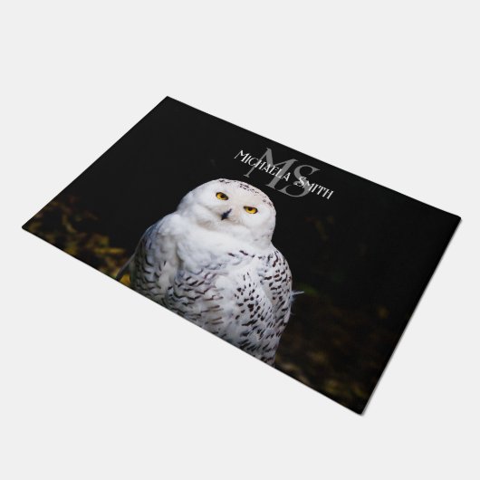 Rijkswintersnuffeluil (monogram) deurmat (Schuin)