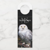 Rijkswintersnuffeluil (monogram) flessenhanger (Achterkant)