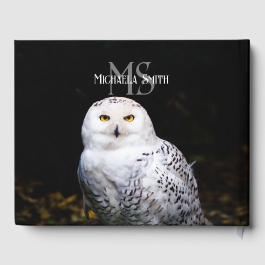 Rijkswintersnuffeluil (monogram) gastenboek (Achterkant)