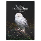 Rijkswintersnuffeluil (monogram) klembord (Achterkant)