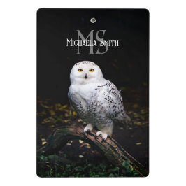 Rijkswintersnuffeluil (monogram) mini klembord