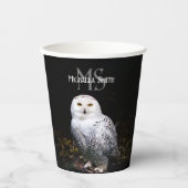 Rijkswintersnuffeluil (monogram) papieren bekers (Voorkant)