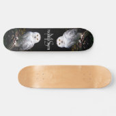 Rijkswintersnuffeluil (monogram) persoonlijk skateboard (Horizontaal)