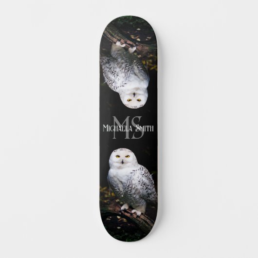 Rijkswintersnuffeluil (monogram) persoonlijk skateboard (Voorkant)
