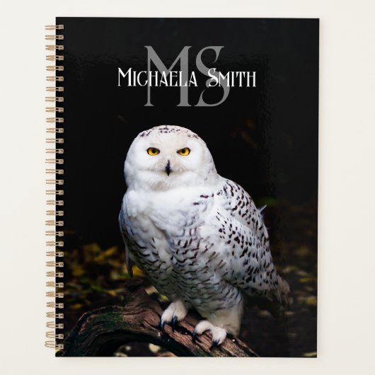 Rijkswintersnuffeluil (monogram) planner (Voorkant)