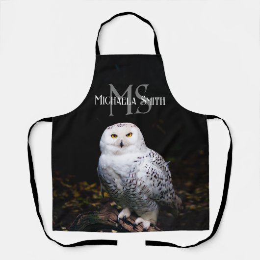 Rijkswintersnuffeluil (monogram) schort (Voorkant)