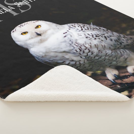 Rijkswintersnuffeluil (monogram) sherpa deken (3/4)