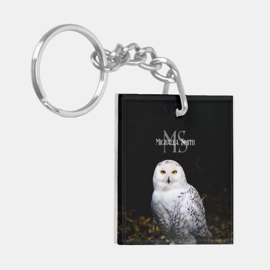 Rijkswintersnuffeluil (monogram) sleutelhanger (Voorkant Links)