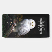 Rijkswintersnuffeluil (monogram) spandoek (Horizontaal)