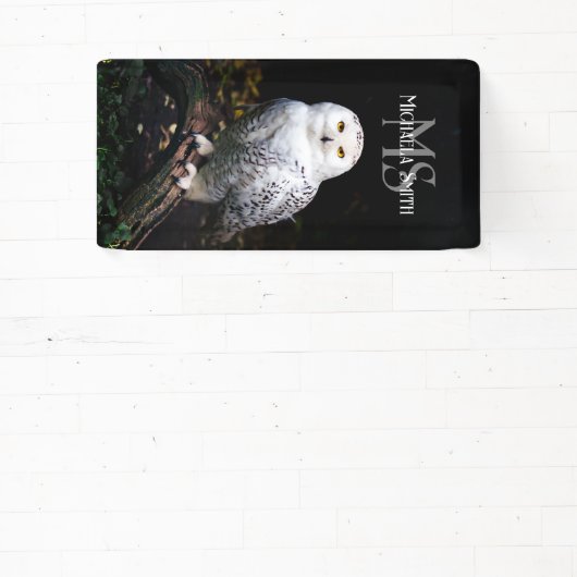 Rijkswintersnuffeluil (monogram) spandoek (Insitu)