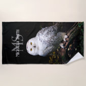 Rijkswintersnuffeluil (monogram) strandlaken (Voorkant)