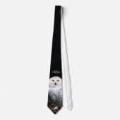 Rijkswintersnuffeluil (monogram) stropdas (Voorkant)