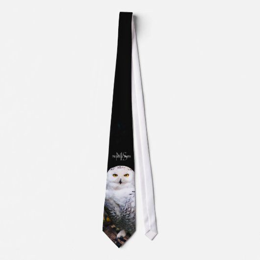 Rijkswintersnuffeluil (monogram) stropdas (Voorkant)