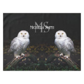 Rijkswintersnuffeluil (monogram) tafelkleed (Voorkant (Horizontaal))