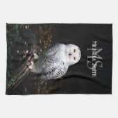 Rijkswintersnuffeluil (monogram) theedoek (Horizontaal)