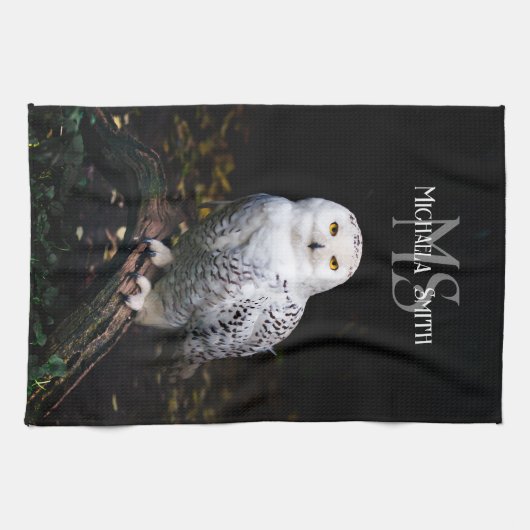 Rijkswintersnuffeluil (monogram) theedoek (Horizontaal)