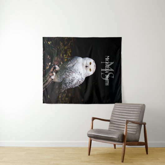 Rijkswintersnuffeluil (monogram) wandkleed (In Situ (horizontaal))