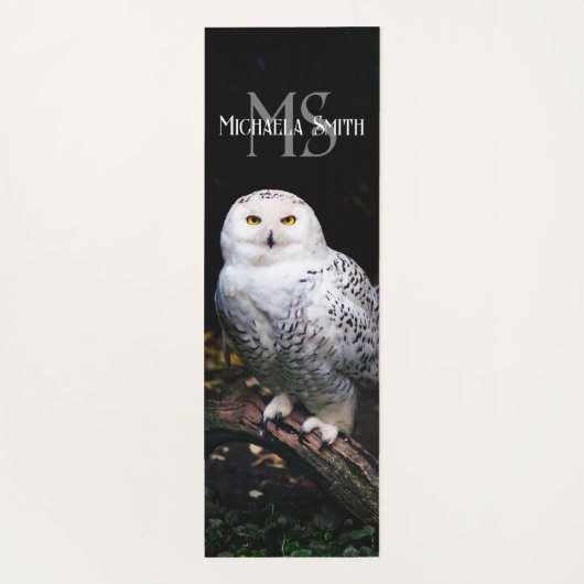 Rijkswintersnuffeluil (monogram) yogamat (Achterkant)