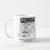 Rijles - Pupil op de verkeerde stoel Koffiemok (Links)