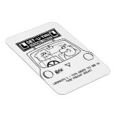 Rijles - Pupil op de verkeerde stoel Magneet (Rechterzijde)