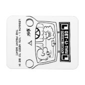 Rijles - Pupil op de verkeerde stoel Magneet (Horizontaal)