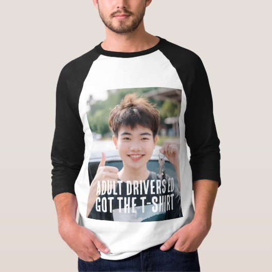 Rijles voor volwassenen t-shirt (Voorkant)
