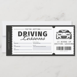 Rijlessen - Ticket Voucher-certificaat