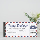 Rijlessen - Ticket Voucher-certificaat (Staand voorkant)