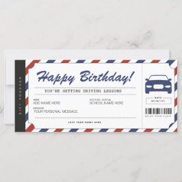 Rijlessen - Ticket Voucher-certificaat