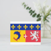 Rijn-Alpes vlag Briefkaart (Staand voorkant)