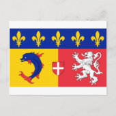 Rijn-Alpes vlag Briefkaart (Voorkant)