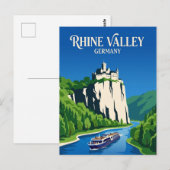 Rijn Duitsland Briefkaart (Voorkant / Achterkant)