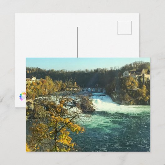 Rijn-herfsten in Zwitserland Briefkaart (Voorkant / Achterkant)