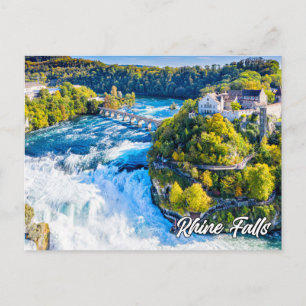 Rijn Herfsten, Schaffhausen, Zwitserland Briefkaart