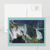 Rijn in de gorge, Graubünden Briefkaart (Voorkant / Achterkant)