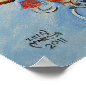 Rijn op een fiets poster (Hoek)