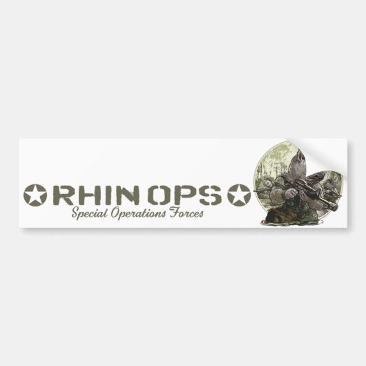 Rijn Ops Special Operations Forces Gear Bumpersticker (Voorkant)