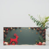 Rijn Papier op groene achtergrond (Staand voorkant)