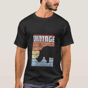 Rijn Rhinoceros Retro  70s 80 T-shirt