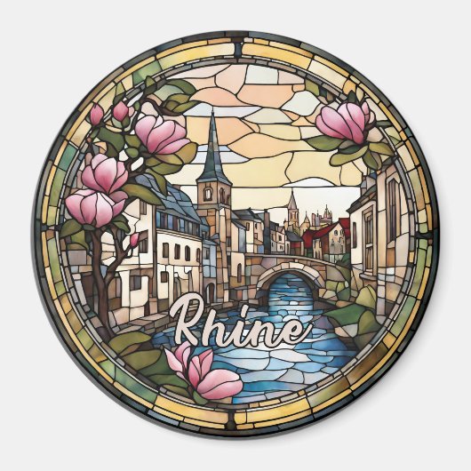 Rijn rivier Duitsland Magneet (Voorkant)