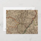 Rijn Valley in Duitsland en Frankrijk Briefkaart (Voorkant / Achterkant)