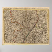 Rijn Valley in Duitsland en Frankrijk Poster (Voorkant)