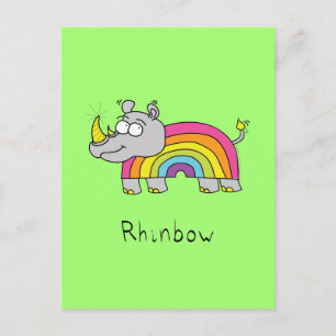 Rijnbocht Rijn Rainbow Briefkaart Groen