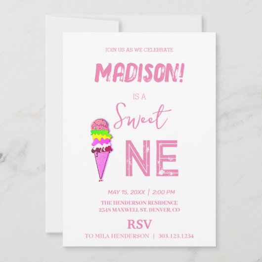 Rijnboegkleuren van zoete ijs, kaart (Voorkant)