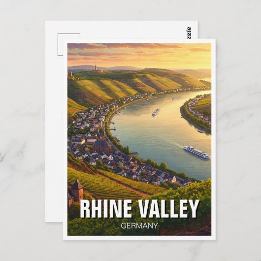 Rijndal Duitsland Reizen Briefkaart (Voorkant / Achterkant)