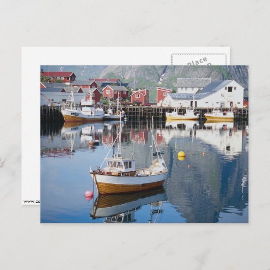 Rijndorp, Lofoten, Noorwegen Briefkaart (Voorkant / Achterkant)