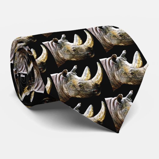 Rijnhoofd, zwarte achtergrond stropdas (Opgerold)