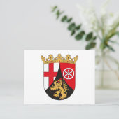 Rijnland-pfalz Wapenbekleding Briefkaart (Staand voorkant)