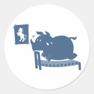 Rijnligheid - Kies achtergrondkleur Ronde Sticker