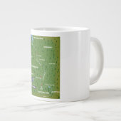 Rijnretro-reiskaart. Giant Coffee-Mok Grote Koffiekop (Voorkant rechts)